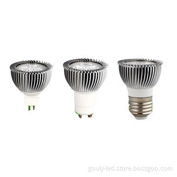 MR16 GU10 E27 Spotlight Dimmable with High Power Light Source and 3W Power Consumption